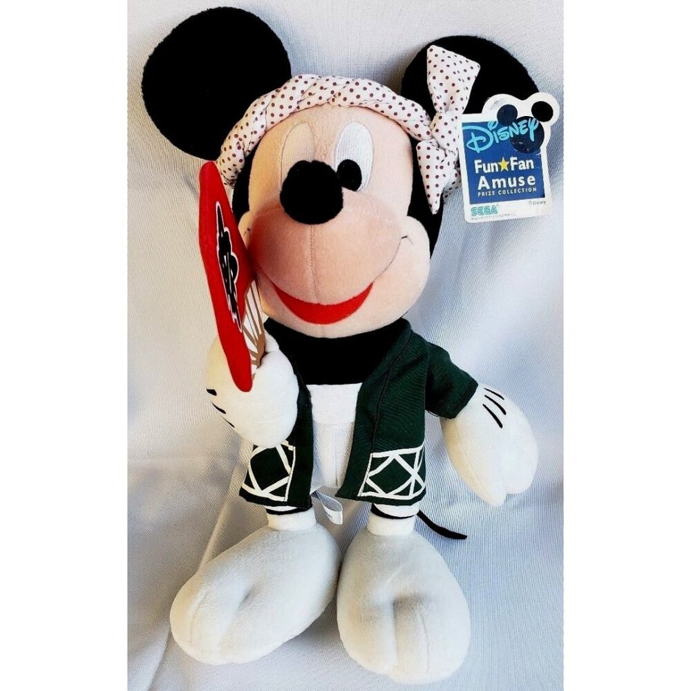 Disneyland Tokyo Japan Plush Mickey Mouse Sushi Chef Nakayoshi Y2K SEGA Resort